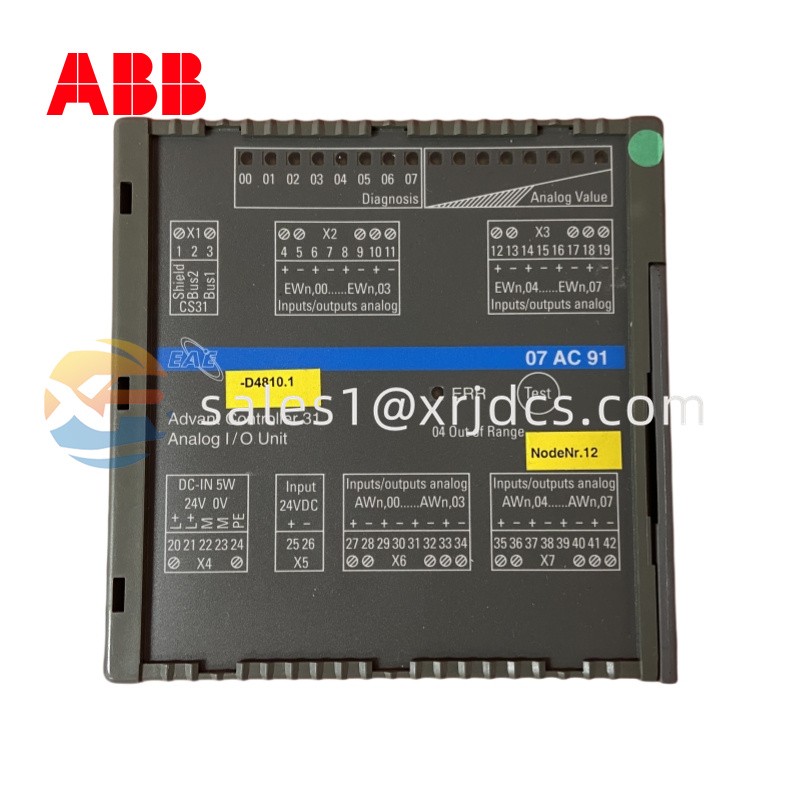 ABB GJR5252300R3101 07AC91H Analog Input/Output Module2